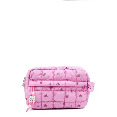 Omg Accessories Kids' Cherry Print Pouch In Peony
