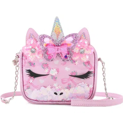 Omg Accessories Kids' Gwen Confetti Unicorn Crossbody Bag In White