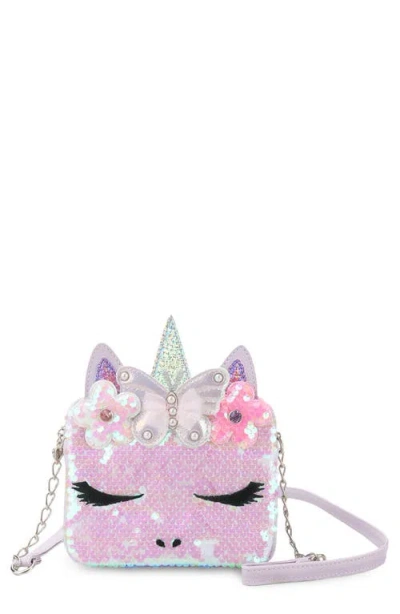 Omg Accessories Kids' Gwen Sequin Crossbody Bag In Misty