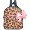 Omg Accessories Kids' Leopard Micro Mini Backpack In Brown