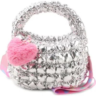 Omg Accessories Kids' Metallic Scrunch Crossbody Bag