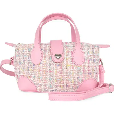 Omg Accessories Kids' Mini Tweed Satchel In Pink