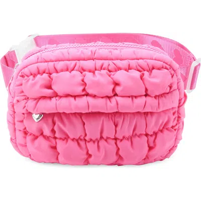 Omg Accessories Kids' Scrunch Belt Bag In Pink