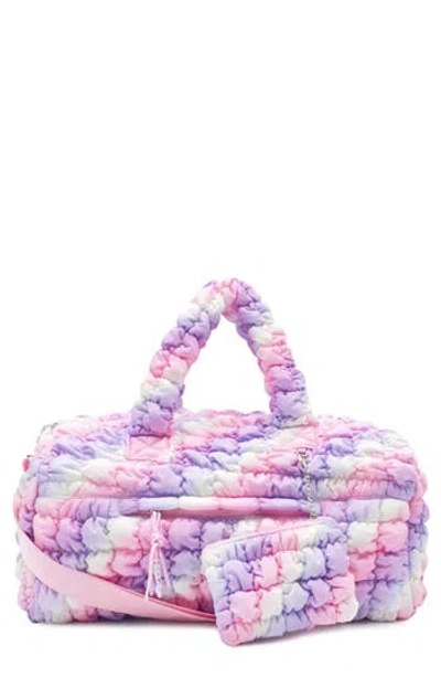 Omg Accessories Kids' Scrunch Duffle Bag In Pink Multi