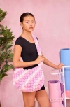 Omg Accessories Kids' Scrunch Quilted Sling Crossbody Bag In Bubble Gum