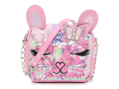 Omg Accessories Kids'  Kiki Sequin Crossbody In Pink