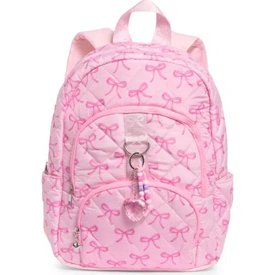 Omg Accessories Kids'  Large Bow Quilted Backpack In Lollipop