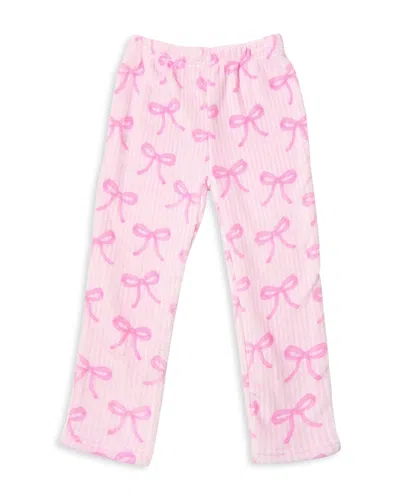 Omg Accessories Omg Accesories Girls' Bow Print Cozy Pants - Big Kid In Multi