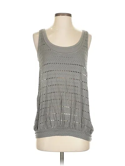 Pre-owned Omgirl Tank Top Gray Square Neckline Tops