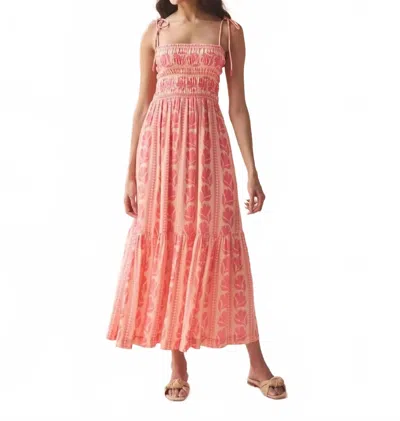 Omika Adley Maxi Dress In Lara Flamingo In Pink