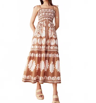 Omika Adley Maxi Dress In Marla Cardamom In Brown