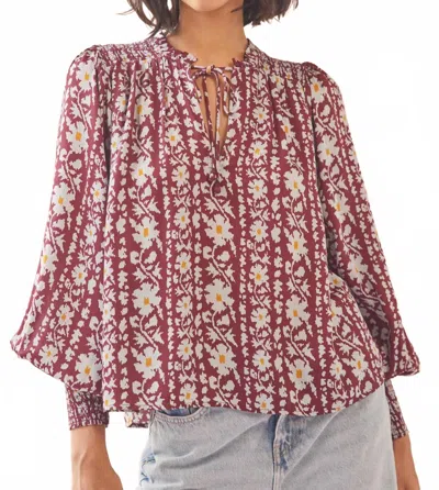 Omika Anouk Blouse In Esme Garnet In Purple