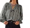 Omika Anouk Blouse In Valetta Mist In Multi