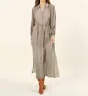 Omika Aria Midi Dress In Talie Gulf