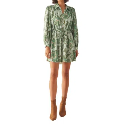 Omika Aria Mini Dress In Anissa Moss Amos In Green