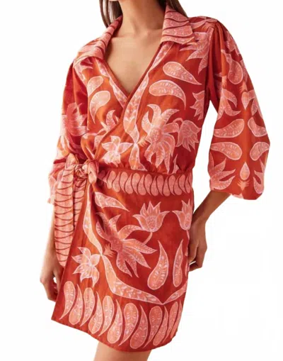 Omika Avery Mini Dress In Vivi Negroni In Multi