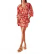 Omika Avery Mini Dress In Vivi Negroni In Pink