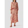 Omika Ayla Cropped Length Blouse In Palmera Spritz In Palmera Spritz