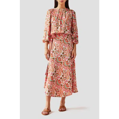 Omika Ayla Blouse In Palmera Spritz