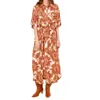 Omika Carla Maxi Dress In Brown In Multi
