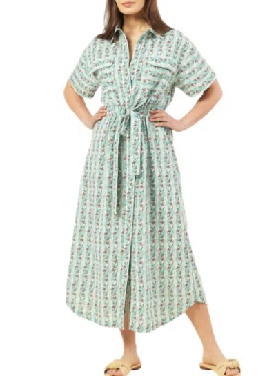 Omika Carla Midi Dress In Maia Fennel In Multi