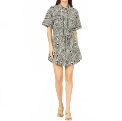 Omika Carla Mini Dress In Ulla Smoke In Multi