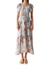 Omika Cora Dress In Fiji In Gray