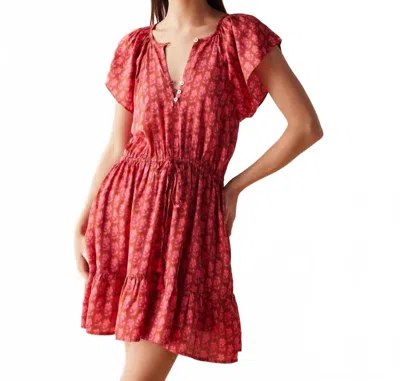 Omika Cora Mini Dress In Sasha Punch In Pink