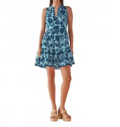 Omika Elsie Mini Dress In Lolita Harbor In Blue