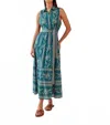 Omika Emeline Maxi Dress In Cecile Dragonfly In Blue