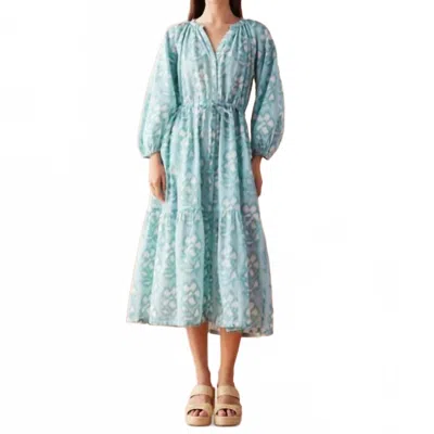 Omika Emerson Midi Dress In Bora Bora In Blue