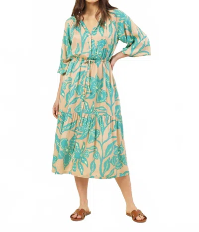 Omika Emerson Midi Dress In Lia Tropic In Multi