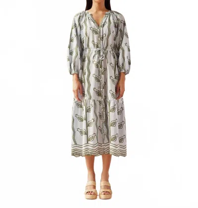 Omika Emerson Vani Dew Midi Dress In Vani Dew Vandew In Gray