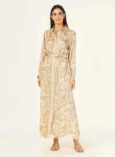 Omika Emma Shirt Dress In Cierra Dune In Multi