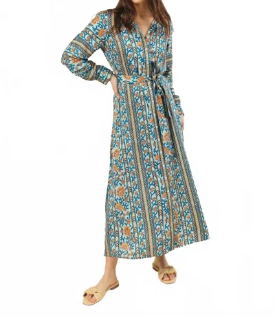 Omika Emma Shirt Dress In Nirali Regatta In Brown