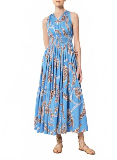 Omika Evelyn Maxi Dress In Lido Lagoon In Blue