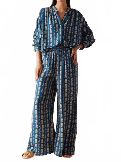 Omika Ezra Blouse In Nico Indigo