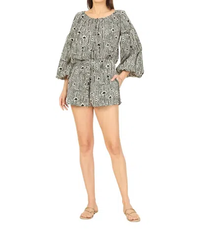 Omika Flora Blouse In Ulla Smoke In Multi