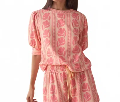 Omika Gabi Top In Lara Flamingo In Pink