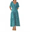 Omika Hollis Dress In Nicobar Mantis In Blue