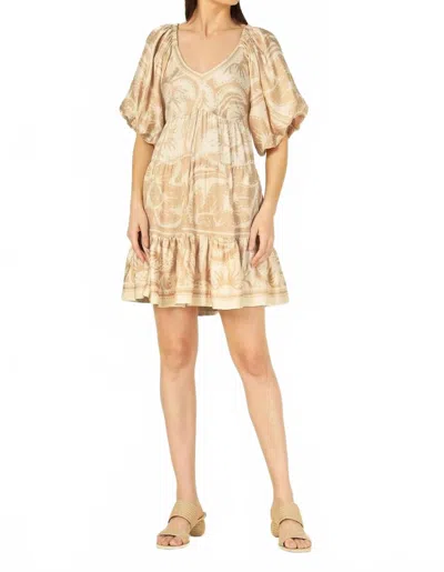 Omika Ila Mini Dress In Cierra Dune In Neutral