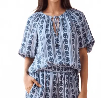 Omika Isla Blouse In Lara Dew In Blue