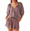 Omika Isla Blouse In Omari Hibiscus In Multi
