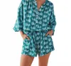 Omika Kai Blouse In Nicobar Mantis In Blue
