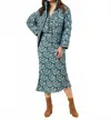 Omika Emma Slip Skirt In Margo Brook In Green