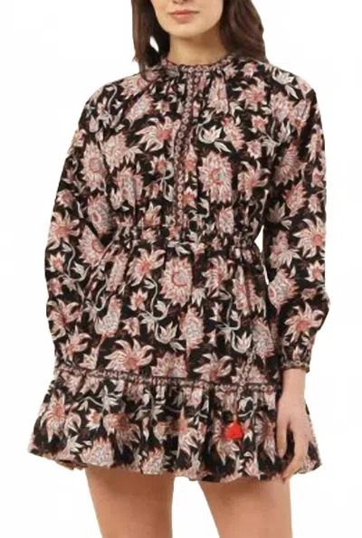 Omika Lani Mini Dress In Tamara Cedar In Multi