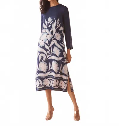Omika Lara Midi Dress In Adelaide Mariner In Multi