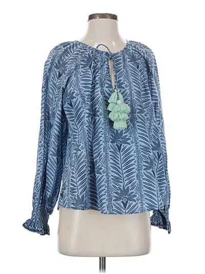 Omika Long Sleeve Blouse In Blue