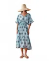 Omika Mindi Midi Dress In Milo Lake In Multi