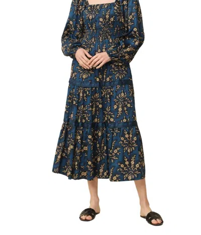 Pre-owned Omika Monica Midi Dress For Women In Marli Sapphire